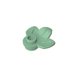 GDS-1576 - Plant, Plate 1 x 1 Round with 3 Leaves