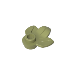 GDS-1576 - Plant, Plate 1 x 1 Round with 3 Leaves