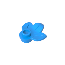 GDS-1576 - Plant, Plate 1 x 1 Round with 3 Leaves