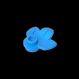 GDS-1576 - Plant, Plate 1 x 1 Round with 3 Leaves