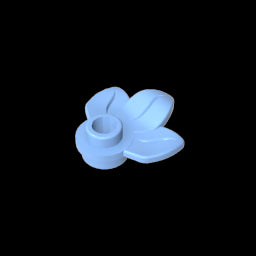 GDS-1576 - Plant, Plate 1 x 1 Round with 3 Leaves