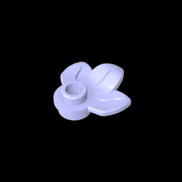 GDS-1576 - Plant, Plate 1 x 1 Round with 3 Leaves