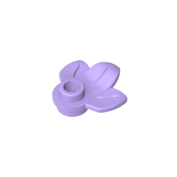 GDS-1576 - Plant, Plate 1 x 1 Round with 3 Leaves