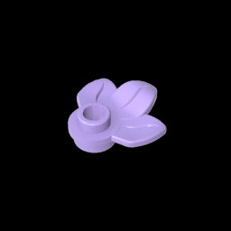 GDS-1576 - Plant, Plate 1 x 1 Round with 3 Leaves