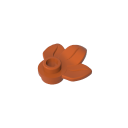 GDS-1576 - Plant, Plate 1 x 1 Round with 3 Leaves