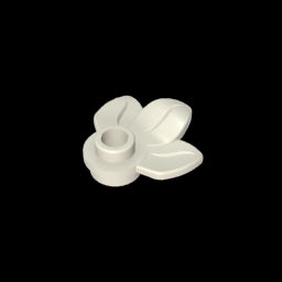 GDS-1576 - Plant, Plate 1 x 1 Round with 3 Leaves