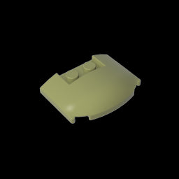 GDS-1577 - Slope Curved 3 x 4 x 2/3 Triple Curved with 2 Sunk Studs