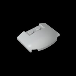 GDS-1577 - Slope Curved 3 x 4 x 2/3 Triple Curved with 2 Sunk Studs