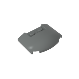 GDS-1577 - Slope Curved 3 x 4 x 2/3 Triple Curved with 2 Sunk Studs