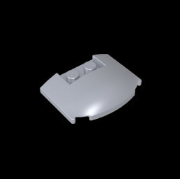 GDS-1577 - Slope Curved 3 x 4 x 2/3 Triple Curved with 2 Sunk Studs