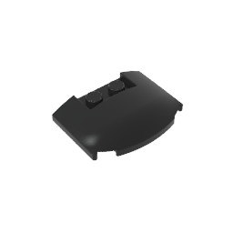 GDS-1577 - Slope Curved 3 x 4 x 2/3 Triple Curved with 2 Sunk Studs
