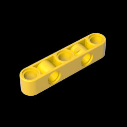 GDS-1591 - Technic Beam 1 x 5 Thick with Alternating Holes