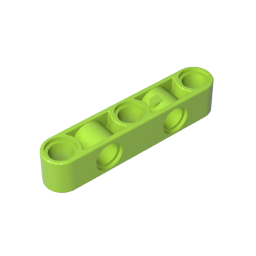 GDS-1591 - Technic Beam 1 x 5 Thick with Alternating Holes