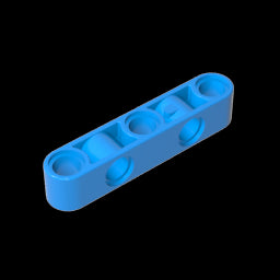 GDS-1591 - Technic Beam 1 x 5 Thick with Alternating Holes
