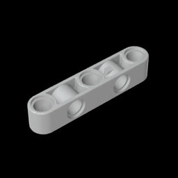 GDS-1591 - Technic Beam 1 x 5 Thick with Alternating Holes