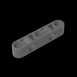 GDS-1591 - Technic Beam 1 x 5 Thick with Alternating Holes