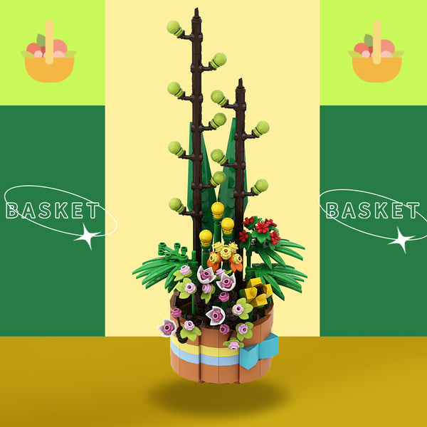 MOC-149107 Flower Basket– MOC Brick Store
