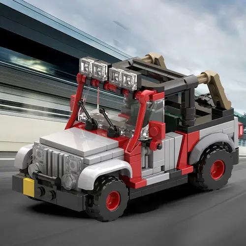 MOC-25926 Jurassic Park Staff Jeep