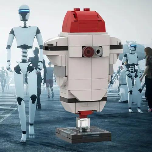 MOC-66118 GO-4 security bot (from WALL-E)– MOC Brick Store