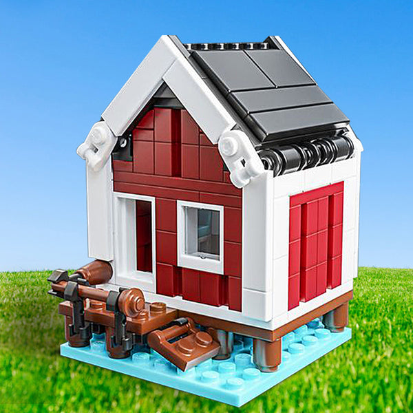 MOC-127141LEGO Mini Modulars - Norwegian Cabin, Rorbu– MOC Brick Store