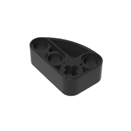 GDS-2016 - Technic Beam 2 x 3 L-Shape with Quarter Ellipse Thick