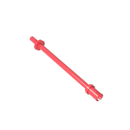 GDS-2019 - Bar 8L - Two Stop Rings / One Pin, Technic Figure Ski Pole [Flat End]
