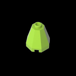 GDS-2042 - Cone 2 x 2 x 1 2/3 Octagonal, Open Stud