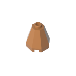 GDS-2042 - Cone 2 x 2 x 1 2/3 Octagonal, Open Stud