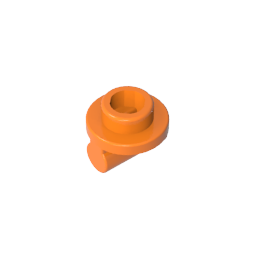 GDS-2045 - Plate Round 1 x 1 with Open Stud and Bar on Underside