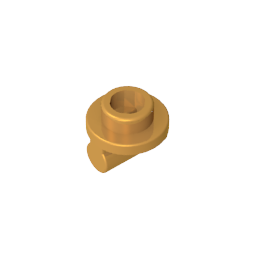 GDS-2045 - Plate Round 1 x 1 with Open Stud and Bar on Underside