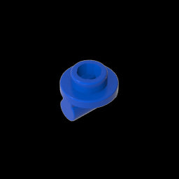 GDS-2045 - Plate Round 1 x 1 with Open Stud and Bar on Underside
