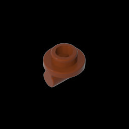 GDS-2045 - Plate Round 1 x 1 with Open Stud and Bar on Underside