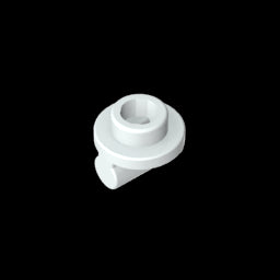 GDS-2045 - Plate Round 1 x 1 with Open Stud and Bar on Underside