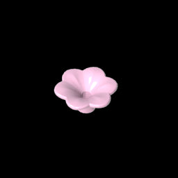 GDS-2059 - Plant, Outdoor Accessory Kit, Flower with 6 Rounded Petals and Pin