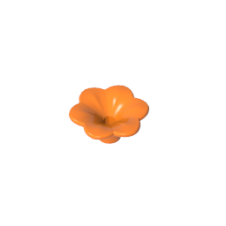 GDS-2059 - Plant, Outdoor Accessory Kit, Flower with 6 Rounded Petals and Pin