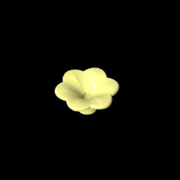 GDS-2059 - Plant, Outdoor Accessory Kit, Flower with 6 Rounded Petals and Pin