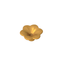 GDS-2059 - Plant, Outdoor Accessory Kit, Flower with 6 Rounded Petals and Pin