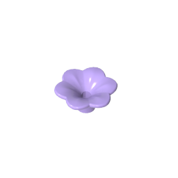 GDS-2059 - Plant, Outdoor Accessory Kit, Flower with 6 Rounded Petals and Pin