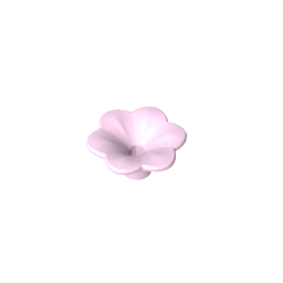 GDS-2059 - Plant, Outdoor Accessory Kit, Flower with 6 Rounded Petals and Pin