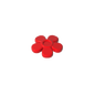 GDS-2062 - Headwear Accessory Flower with 5 Smooth Petals and Pin