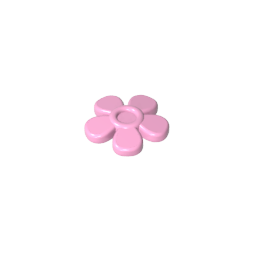GDS-2062 - Headwear Accessory Flower with 5 Smooth Petals and Pin