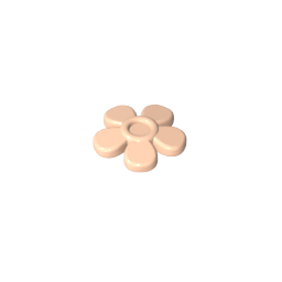 GDS-2062 - Headwear Accessory Flower with 5 Smooth Petals and Pin