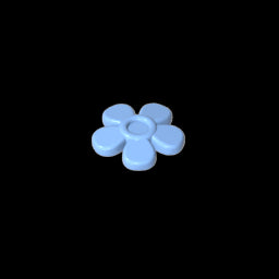 GDS-2062 - Headwear Accessory Flower with 5 Smooth Petals and Pin