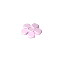GDS-2062 - Headwear Accessory Flower with 5 Smooth Petals and Pin