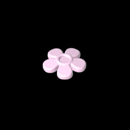 GDS-2062 - Headwear Accessory Flower with 5 Smooth Petals and Pin
