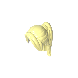 GDS-2068 - Minifig Hair Ponytail Long with Side Bangs