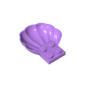 GDS-2092 - Animal Body Part, Clam / Scallop Half Shell with 4 Studs