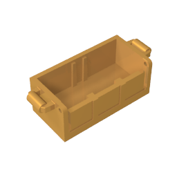 GDS-2100 - Treasure Chest Bottom with Rear Slots