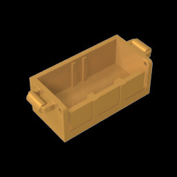 GDS-2100 - Treasure Chest Bottom with Rear Slots