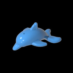 GDS-2101 - Animal, Dolphin, Jumping with Bottom Axle Holder [Plain]